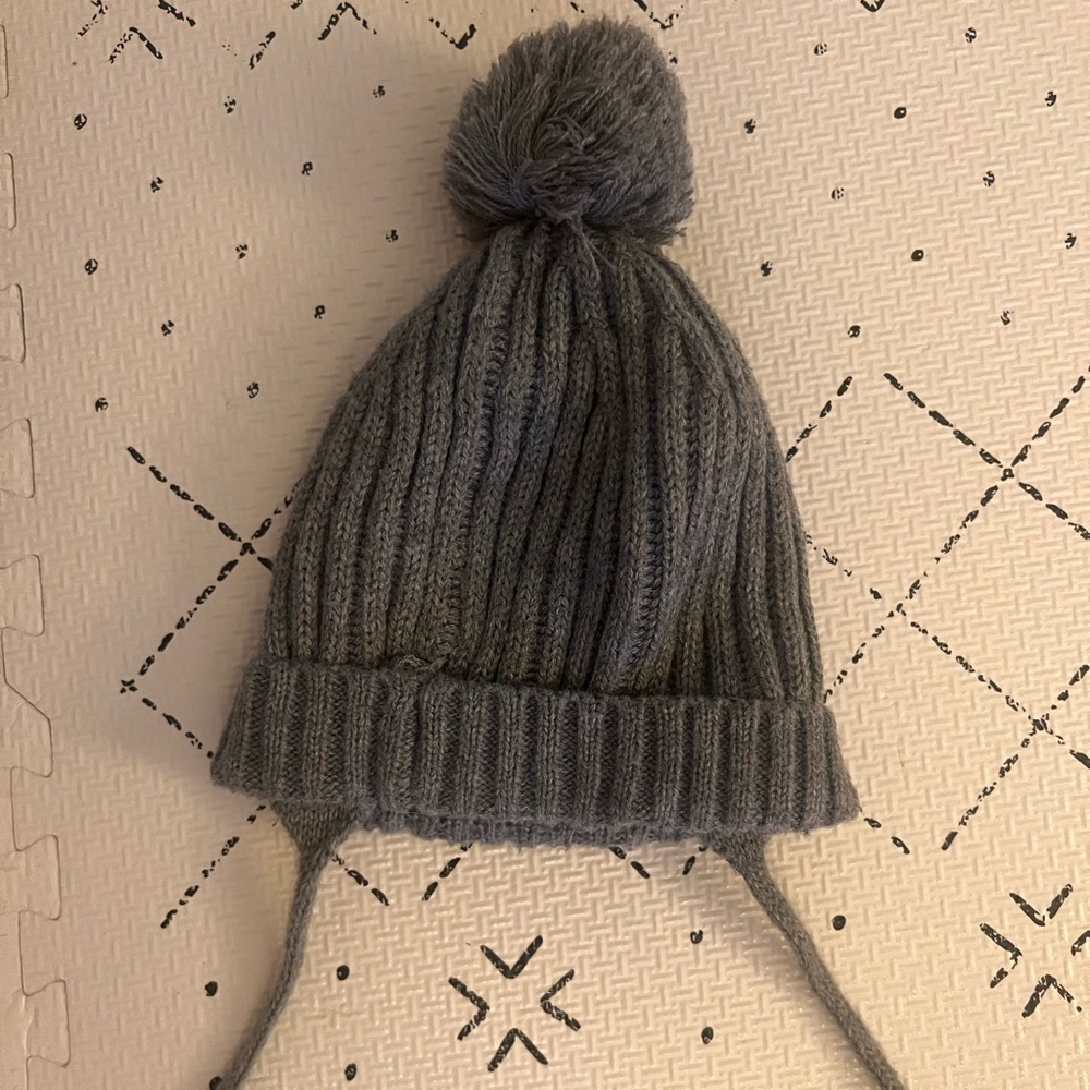 Zara Pom Pom Knit Baby Hat
